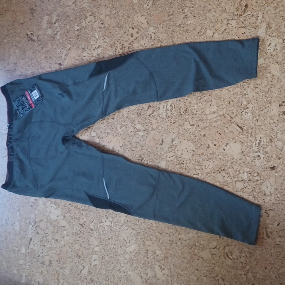 Spyder Active Men's gray base layer leggings NWT